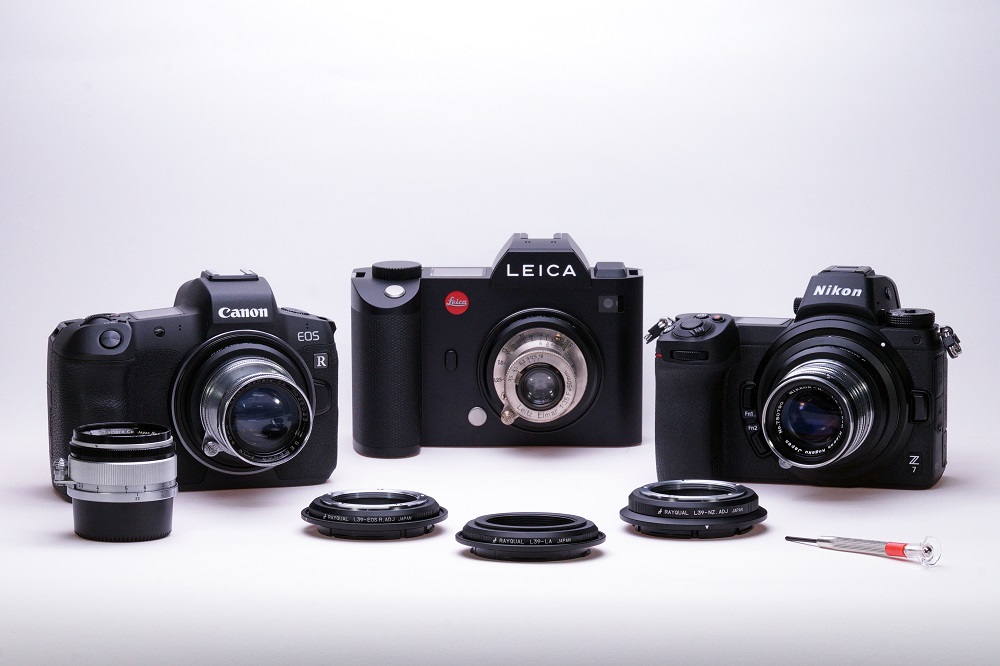 予約販売品】 R-STYLE ライカ L マウント L39 M39 レンズ マウントアダプター マイクロファイバークロス付きセット ソニー NEX E マウント